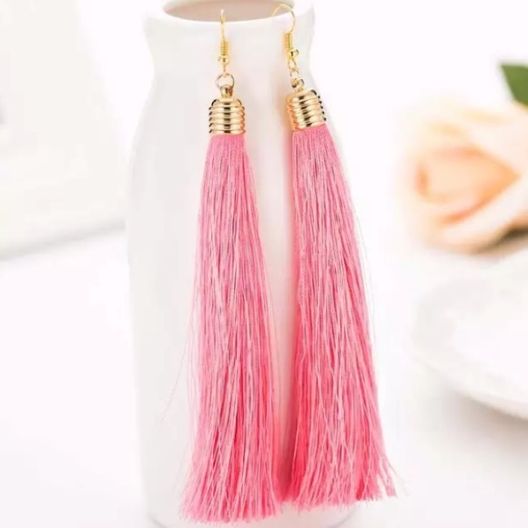 💙💎GRATEFUL💙MAKER💎💙 Jewelry - NEW!💙💎💗GORGEOUS LIGHT PINK TASSELS!💗💎💙GOLDEN